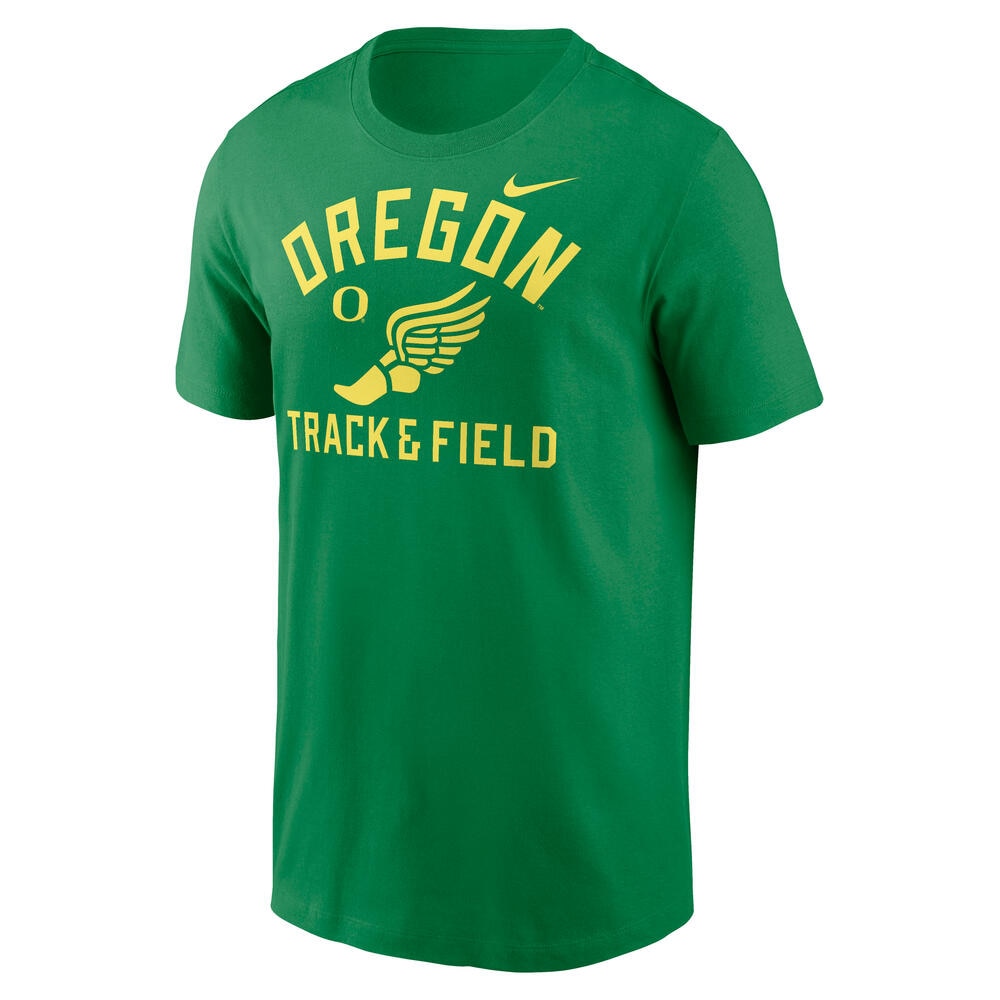 Oregon, Nike, Green, Crew Neck, Men, Track & Field, Hermes Shoe design, T-Shirt, 943072